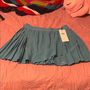 ALO Yoga Women's Teal Mini Skirt